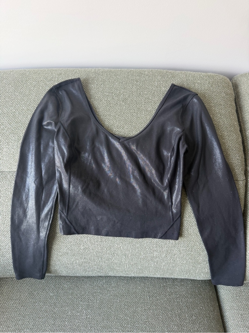 Lululemon Long-Sleeve Scoop Neck Crop Top